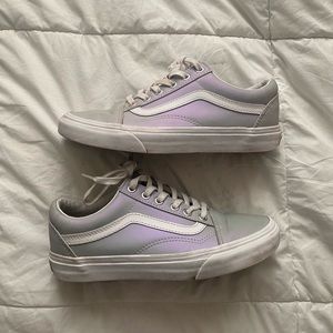 Womens grey iridescent vans